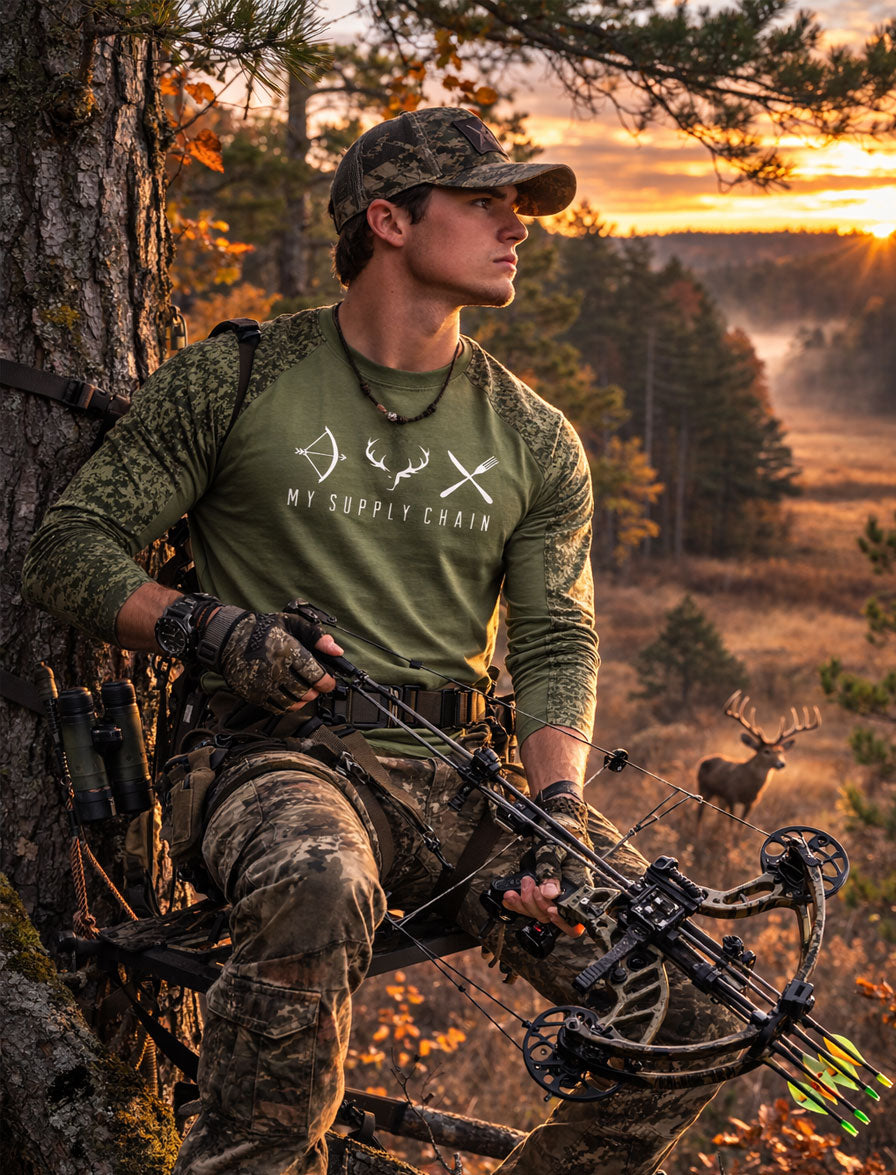 Deer Hunt Archery Long Sleeve Tee