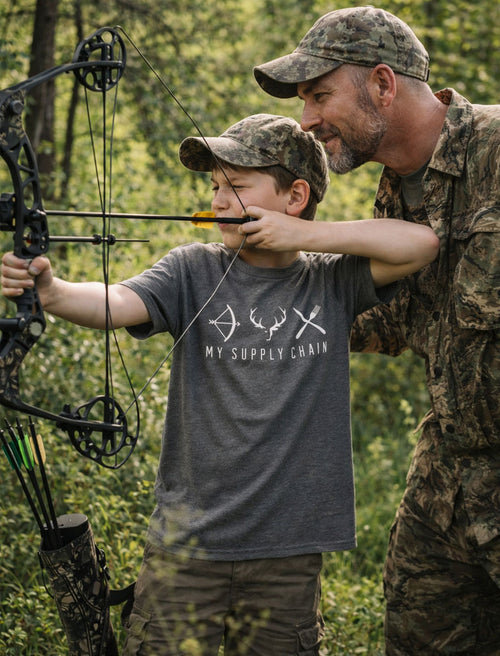 Deer Hunt Archery Youth T-Shirt